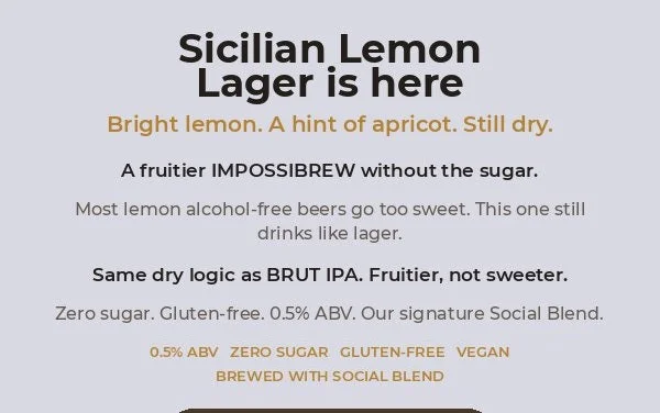 IMPOSSIBREW Sicilian Lemon Lager