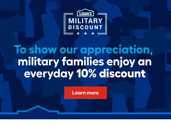 To show our appreciation, military families enjoy on everyday 10% discount.