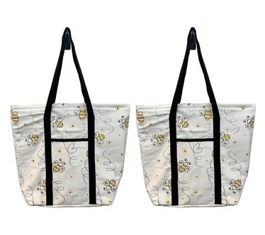 Temp-tations Seasonal Set of (2) Printed Tote Bags