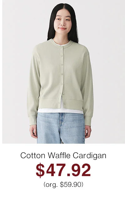 Shop Cotton Waffle Cardigan