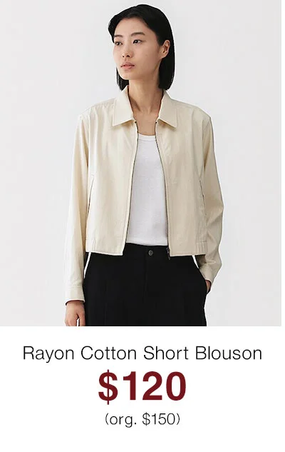 Shop Rayon Cotton Blouson