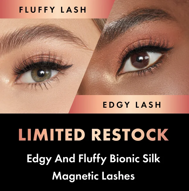 limited restock    edgy and fluffy bionic silk magnetic lashes