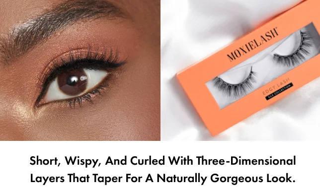 Short, wispy, and curled with three-dimensional layers that taper for a naturally gorgeous look.