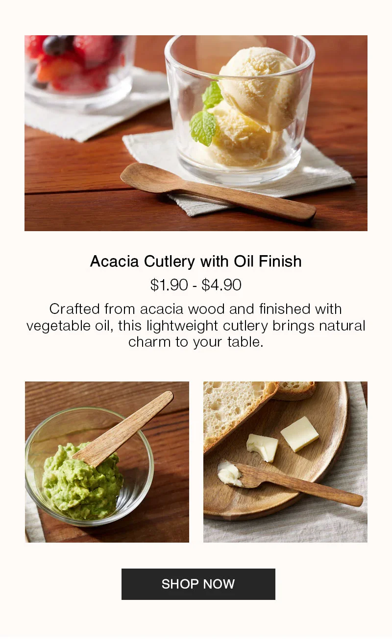 Shop Acacia Cutlery with Oil Finish