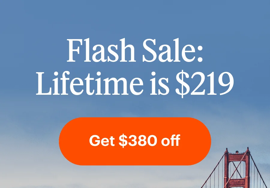 Flash Sale: Lifetime is $219