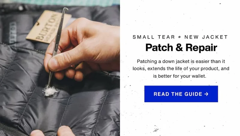 Patching a down jacket is easier than it looks,&nbsp;extends the life of your product, and is better for your wallet.