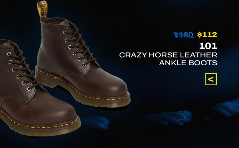 101 Crazy Horse Leather Ankle Boots