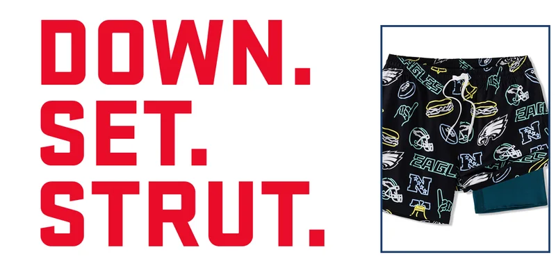 NFL Lined Classic Swim Trunk: The Neon Eagles 5.5"