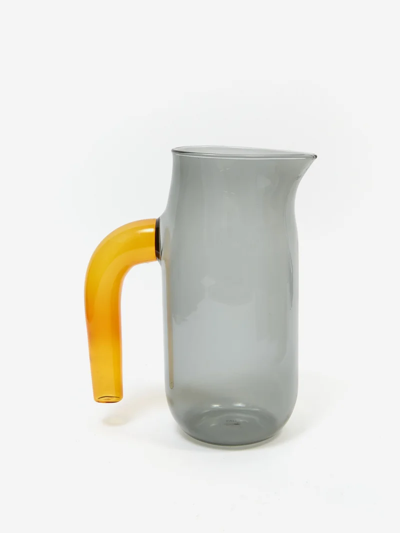 Image of HAY Glass Jug - Large - Charcoal