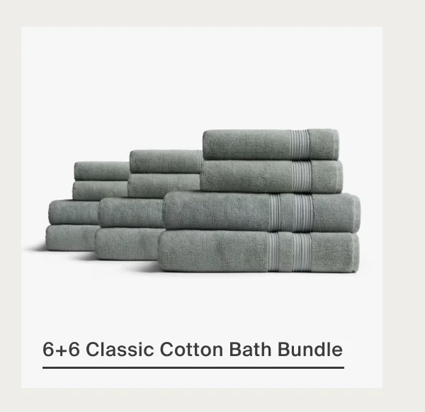 6+6 Classic Turkish Cotton Bath Bundle