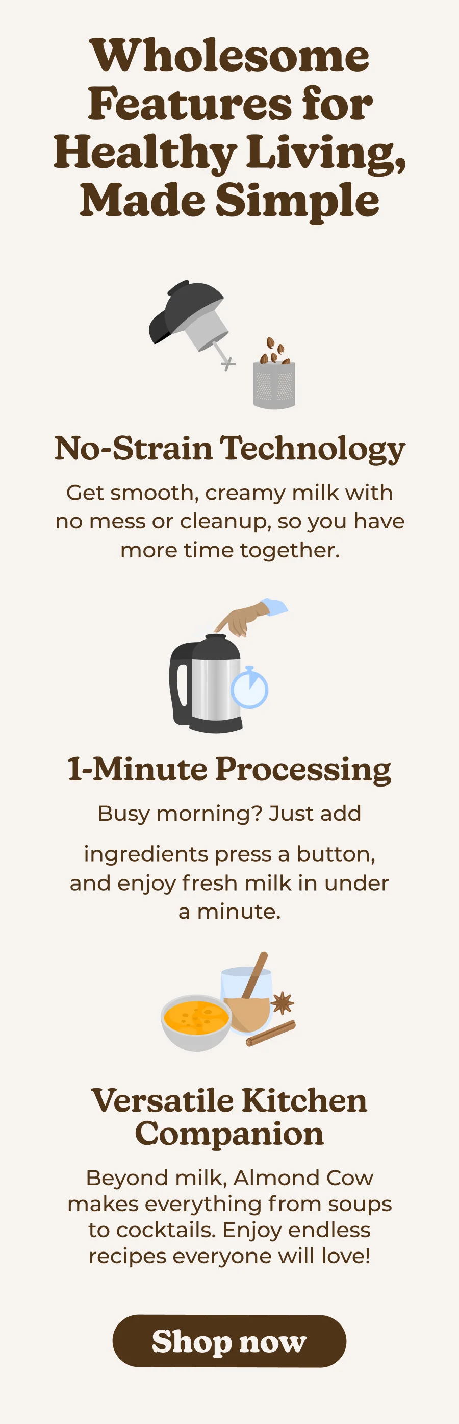 Wholesome features for Healthy Living Made Simple
