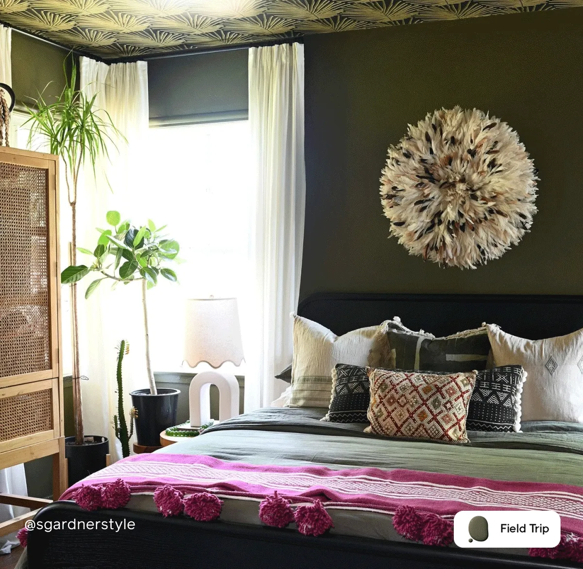 Gif of Clare painted spaces featuring Headspace, Field Trip, Timeless and Rosé Season