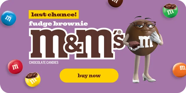 FUDGE BROWNIE M&M'S