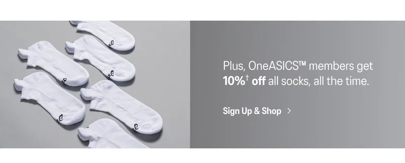 OneASICS: 10% off socks