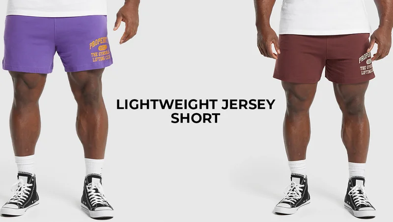 LIGHTWEIGHT JERSEY SHORTS.