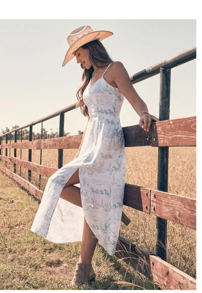 Women's Western Tank Maxi Dress