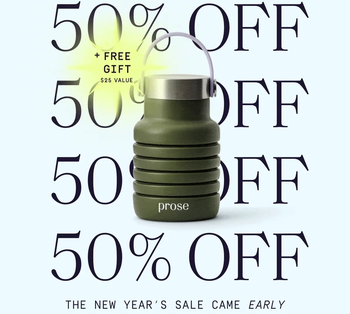 50% OFF + Free Gift