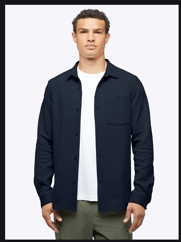Obsidian Skyline Knit Overshirt,