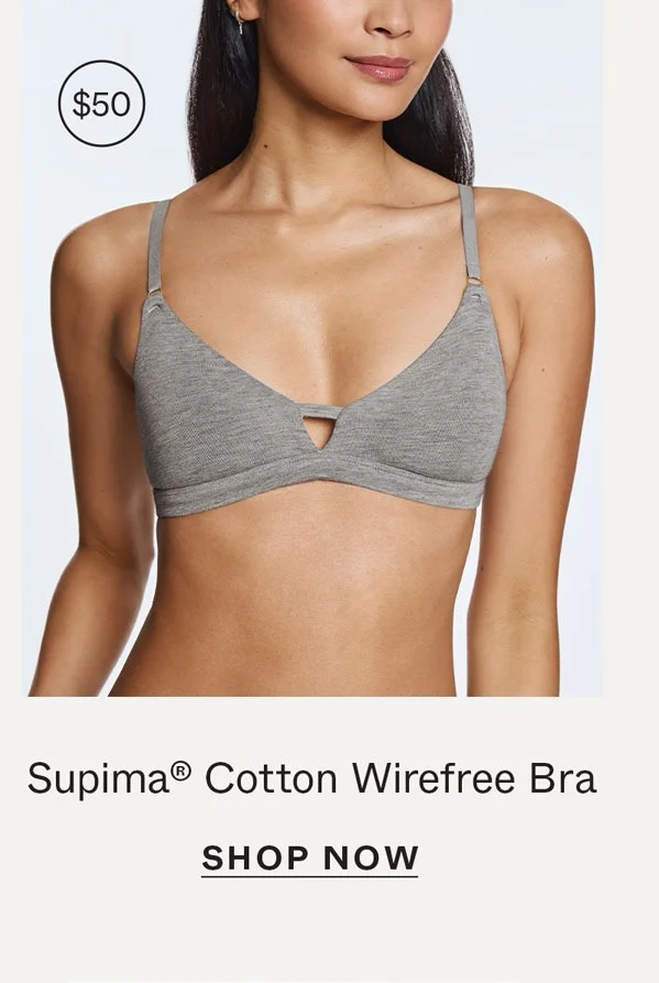 Supima® Cotton Wirefree Bra