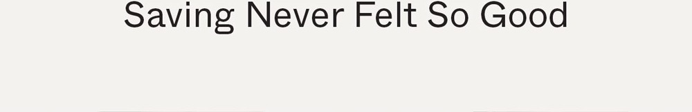 Saving Never Felt So Good