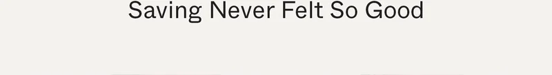 Saving Never Felt So Good