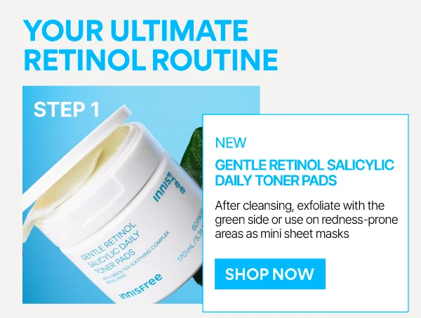 Daily Gentle Retinol Salicylic Toner Pads
