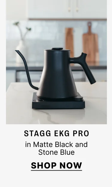 Stagg EKG Pro in Matte Black and Stone Blue