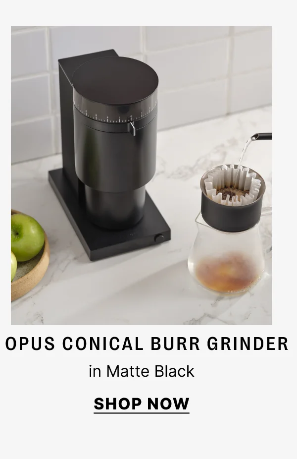 Opus Conical Burr Grinder - Matte Black