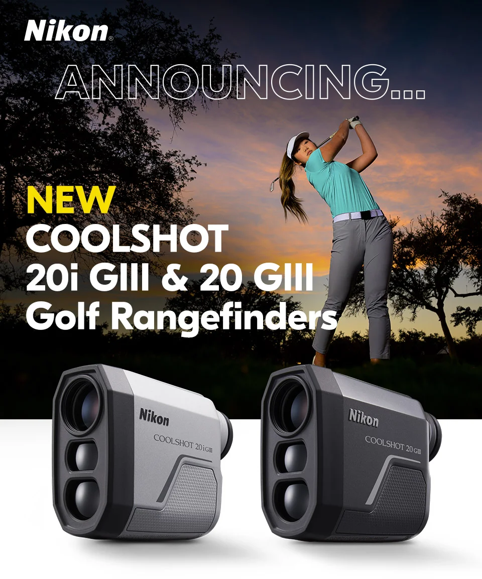 Nikon | Announcing...New COOLSHOT 20i GIII and 20 GIII Golf Rangefinders