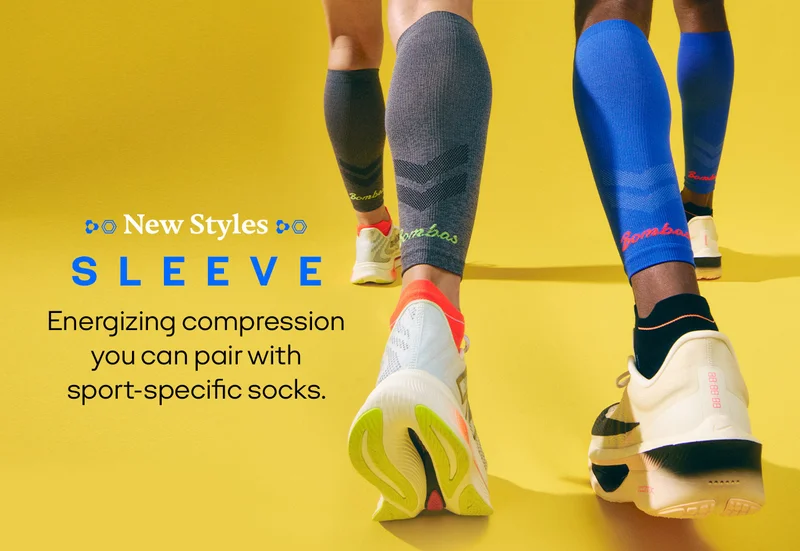 New Styles | SLEEVE | Energizing compression you can pair with sport-specific socks.