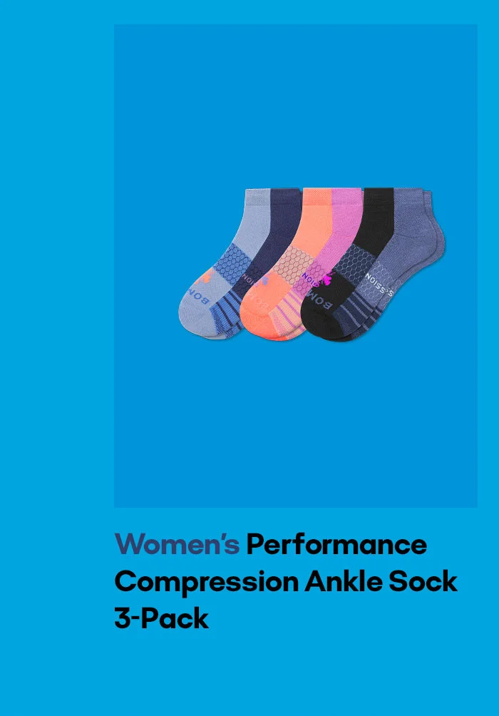 Women's Performance Compression Ankle Sock 3-Pack