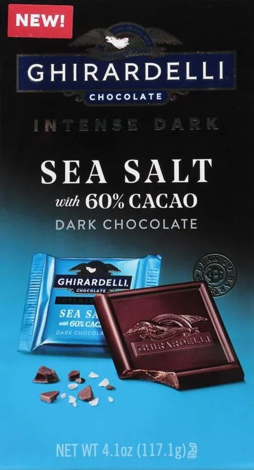 Image of Ghiradelli Sea Salt 60% Cacao Dark Chocolate