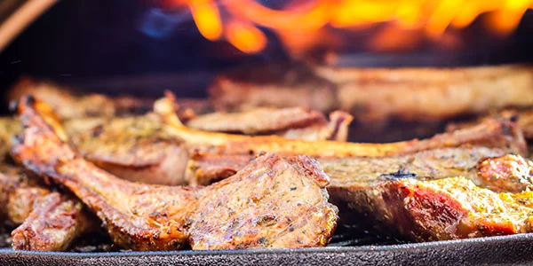 Herb-marinated lamb chops