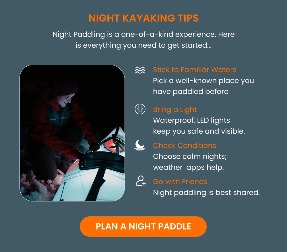 Plan a night paddle