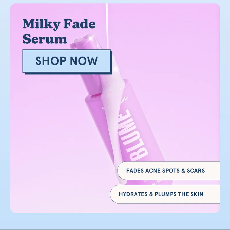 Milky Fade Serum [SHOP NOW] -Fades acne spots & scars -Hydrates & plumps the skin