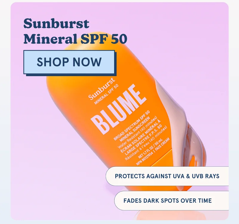 Sunburst Mineral SPF 50 [SHOP NOW] -Protects against UVA & UVB rays -Fades dark spots over time