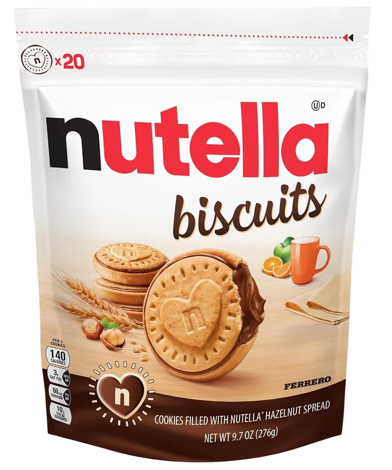 Image of Nutella Hazelnut Spread With Cocoa, Sandwich Cookies