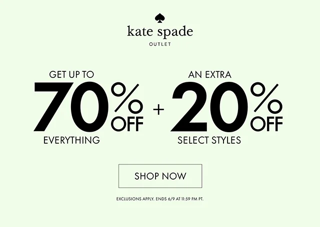 GET UP TO 70% OFF EVERYTHING + AN EXTRA 20% OFF SELECT STYLES SHOP NOW