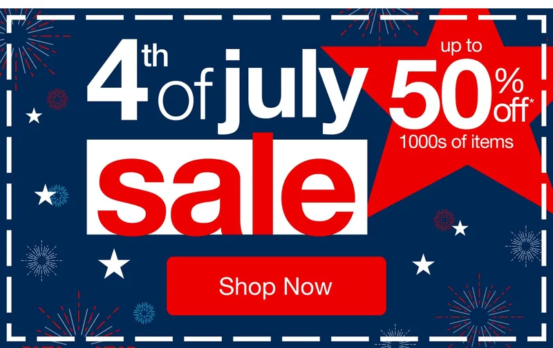 4th of July Sale - Up to 50% off 1000s of items - Shop Now!
