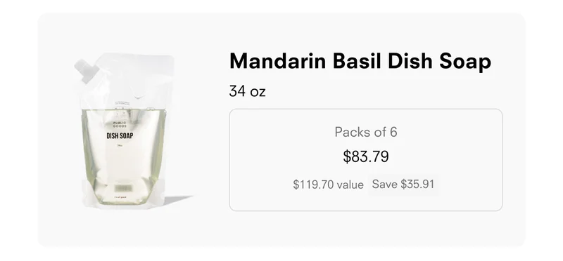 Mandarin Basil Dish Soap