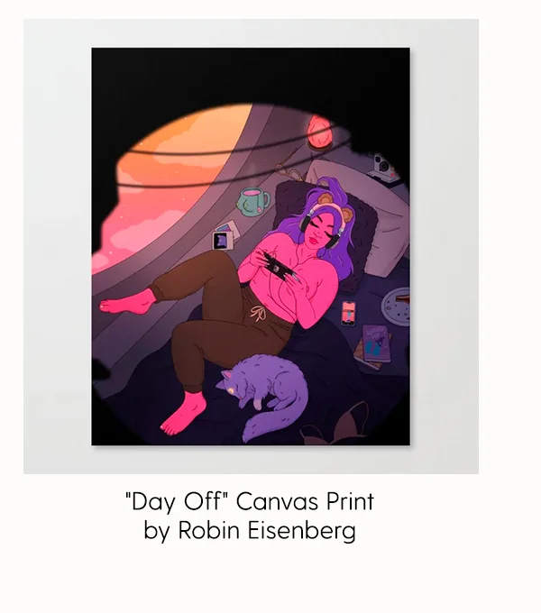 Day Off Canvas Print by Robin Eisenberg