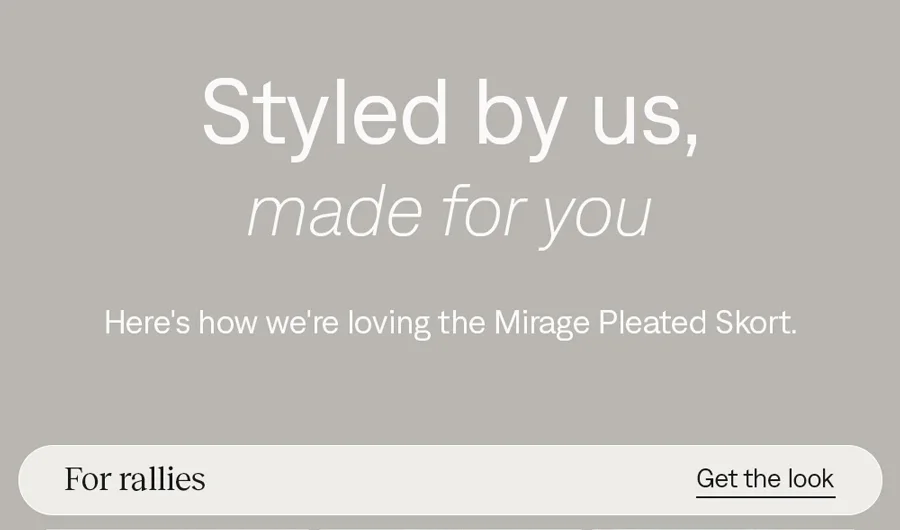 Styled by us, made for you