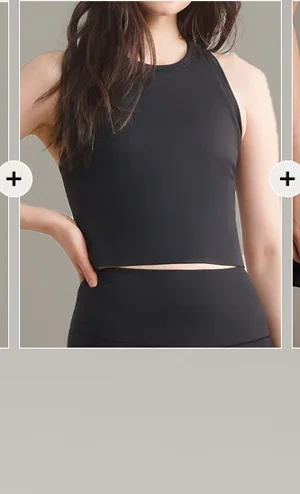 Serene Fitted Tank: Black