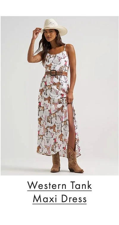 Western Tank Maxi Dress