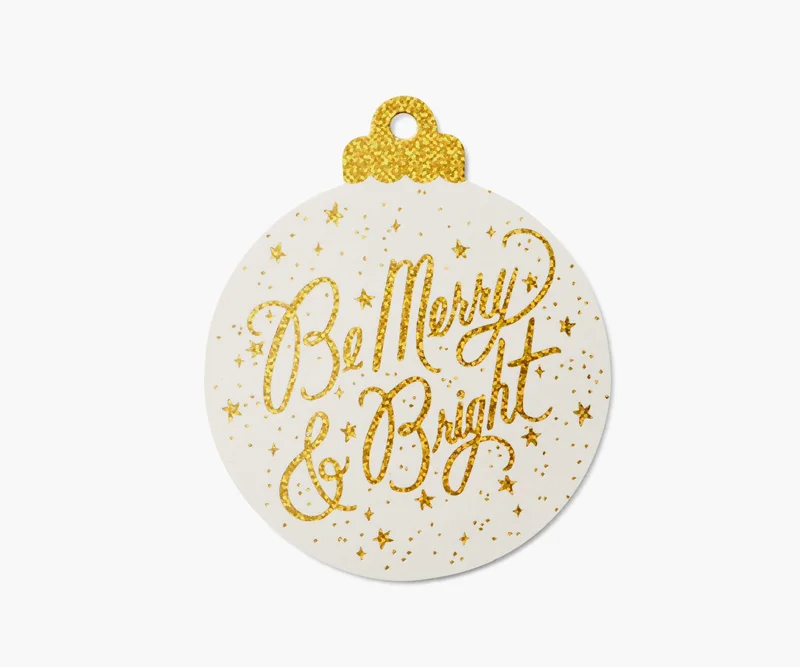 Image of Holiday Gift Tags - Be Merry and Bright