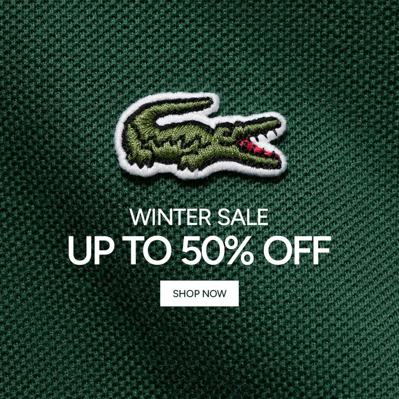 Winter Sale. Up to 50% Off.