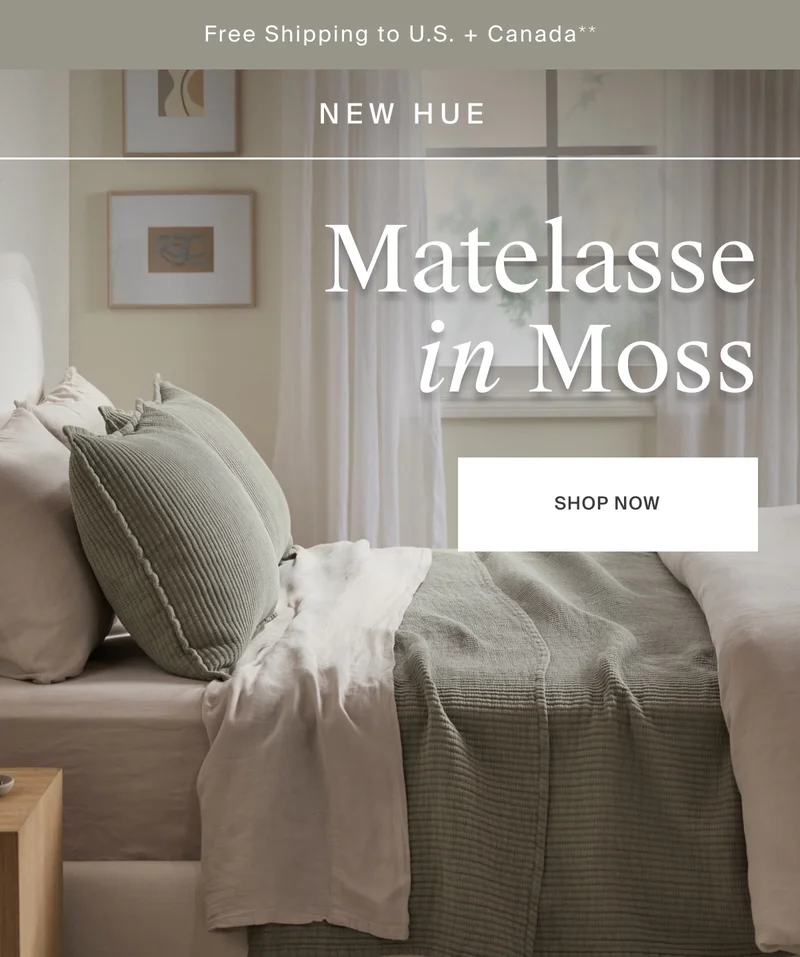 Matelasse Now in Moss