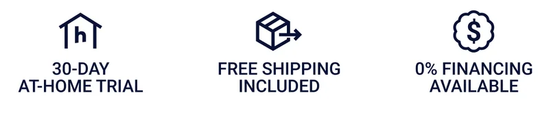 30-day at-home trial. Free shipping included. 0% Financing available.