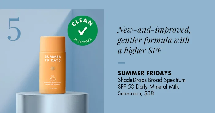 Summer Fridays Shade Drops Broad Spectrum SPF 50 Mineral Milk Sunscreen