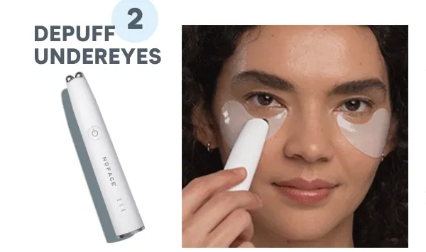 FIX MicroWand uses ultra-gentle microcurrent to depuff eye bags.